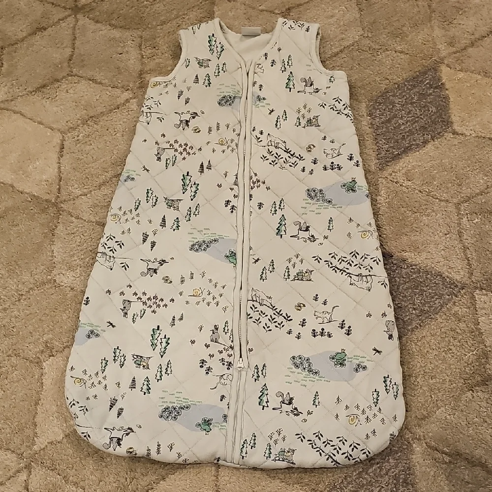 Wearable Blanket In Organic Cotton Critter Playtime Print